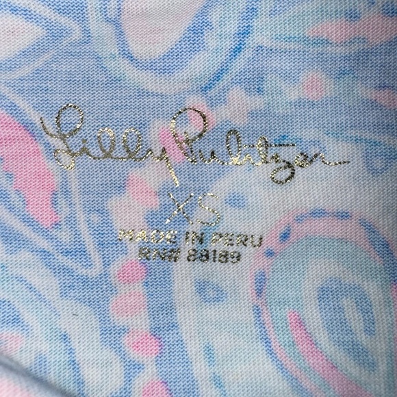 Lilly Pulitzer Kimi Dress In Zanzibar Blue size XS EUC - Picture 7 of 10